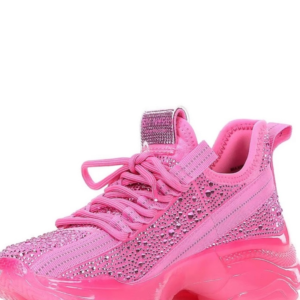 Steve Madden Pink Rhinestone Sneakers
